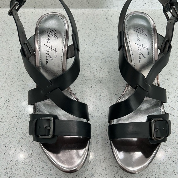 Marc Fisher Gilon Leather Sandal - Picture 2 of 7